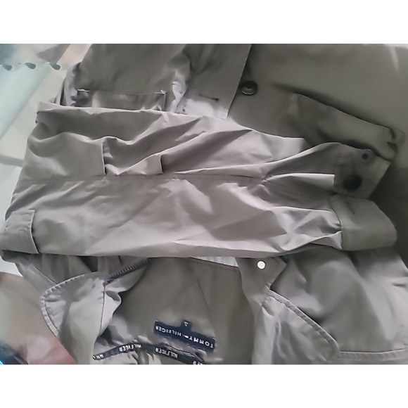 Tommy Hilfiger Men L Vtg Full Zip Jacket Green Military Nylon Limited Issue - Picture 7 of 16